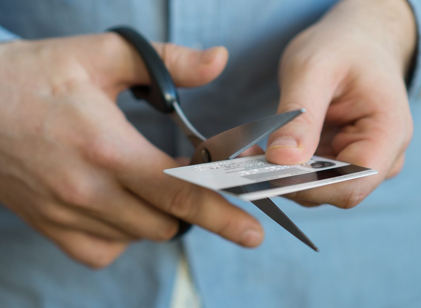 Cutting Credit Card